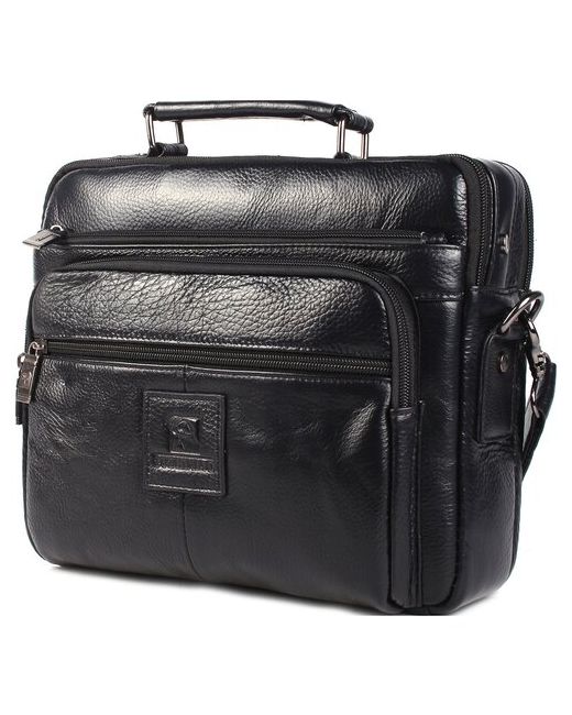 Fuzhiniao Сумка-планшет сумка кожаная сумки из натуральной кожи вертикальная 66508M чёрная