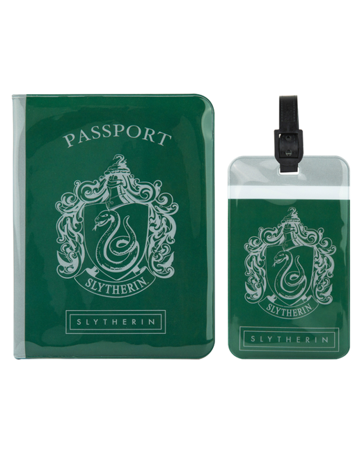 Cinereplicas Дорожный набор Гарри Поттер Слизерин обложка для паспорта бирка чемодана