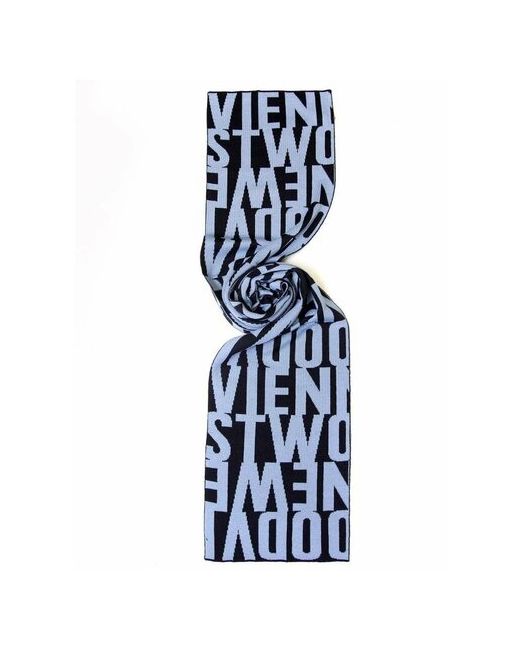 Vivienne Westwood Темно шарф с голубыми лого 14249