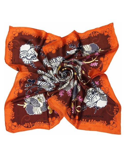 Enrico Coveri Красивый платок с оранжевой каймой Coveri collection 812005