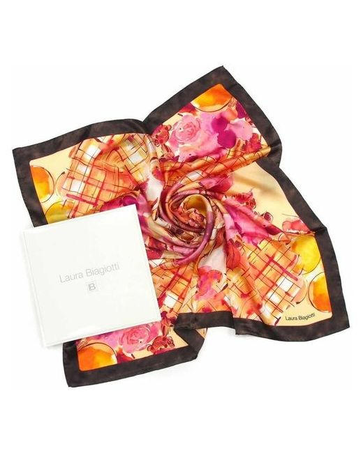 Laura Biagiotti Шелковый платок в ярких цветах 819646