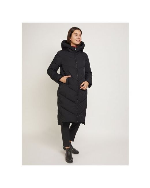 Zolla Тёплое стёганое пальто с капюшоном Черный размер S