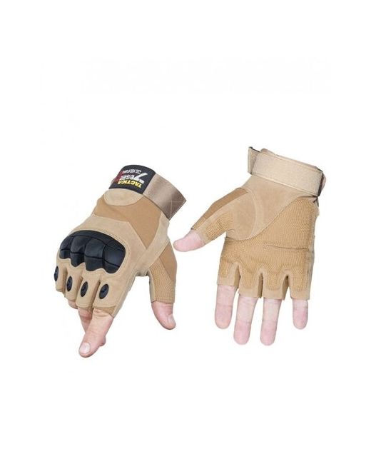 762 Gear Тактические перчатки беспалые Army Tactical Gloves Песочные M