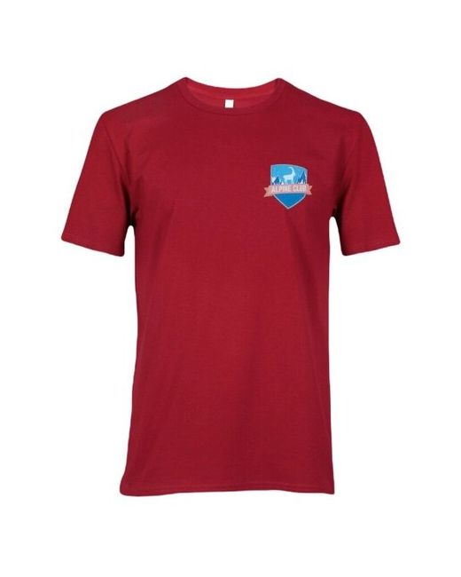 Bear’S Gear хлопковая футболка с дизайнерским принтом Alpine club бордовый