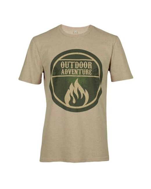 Bear’S Gear хлопковая футболка с дизайнерским принтом Outdoor adventure кофе меланж