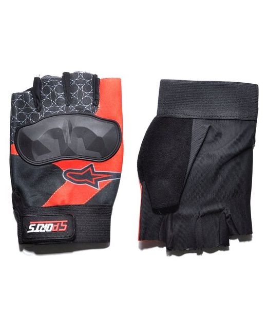 Sprinter Перчатки для велосипедистов с усилением над синовиальными суставами пальцев. Материал синтетическая ткань сетка. JZ-4115.