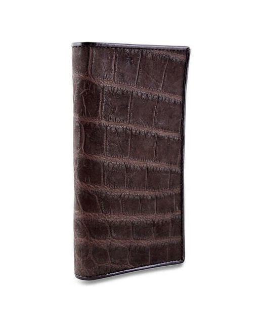 Exotic Leather портмоне из кожи крокодила коричневого цвета