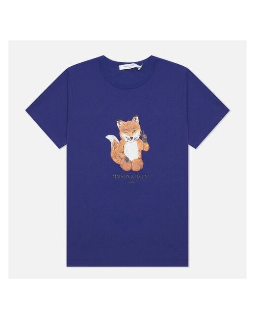 Maison Kitsune Женская футболка All Right Fox Print Classic Размер S