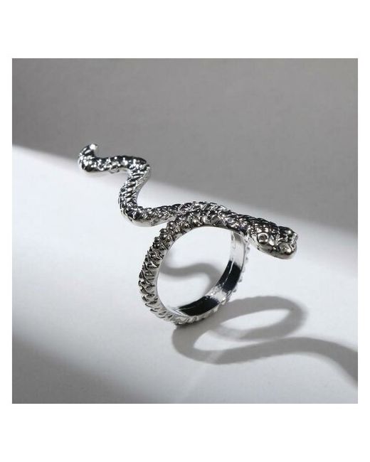 NewStory Кольцо Змея анаконда чернёное серебро безразмерное