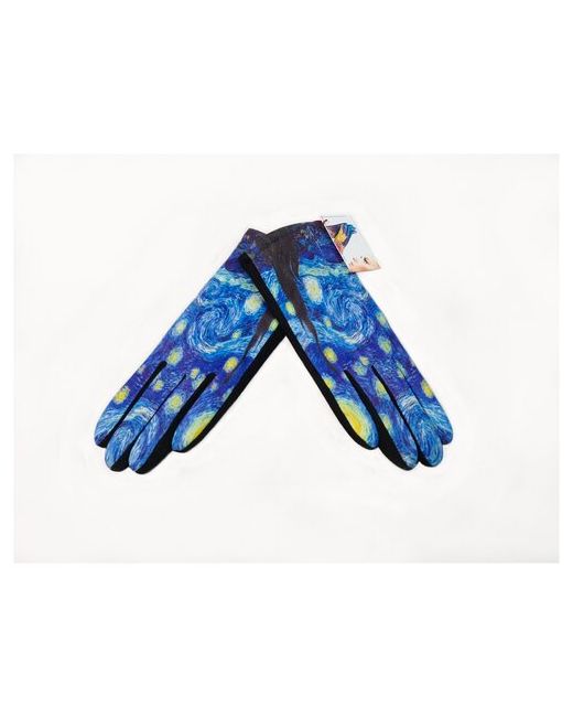 Elegant Line Gloves Перчатки зимние перчатки сенсорные трикотажные серия Ван Гог