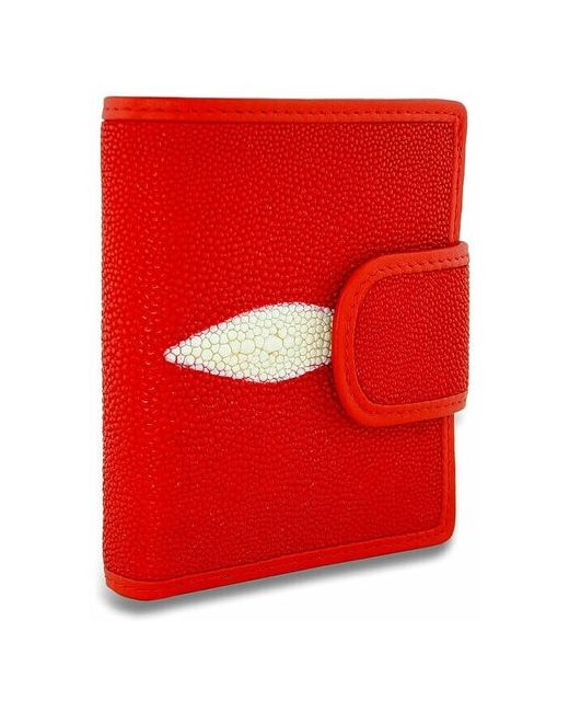 Exotic Leather Модный кошелек из кожи ската с внутренней монетницей