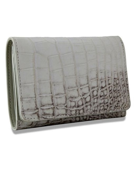 Exotic Leather Небольшой кошелек из белой кожи с брюха крокодила
