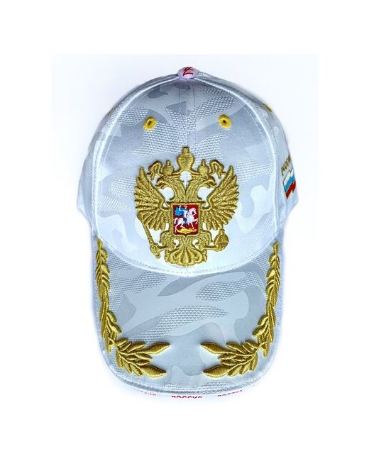 Лига Звезд Бейсболка герб России белая