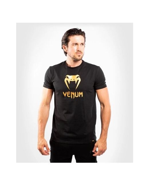 Venum Футболка Classic Black/Gold XL