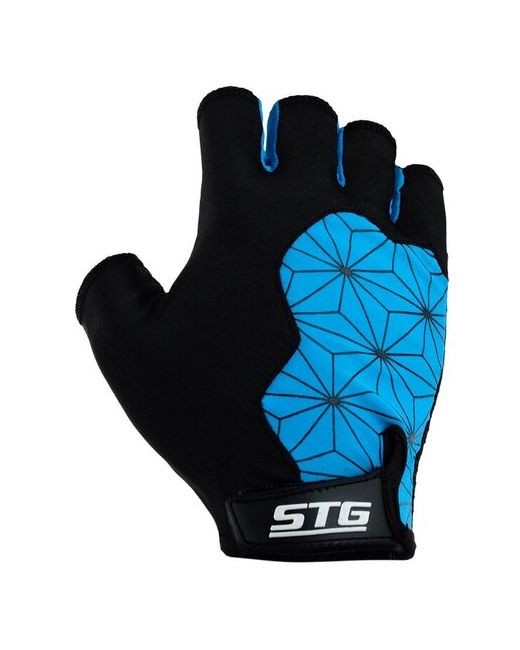 Market-Space Перчатки велосипедные STG Х95306 черные/синие размер XL