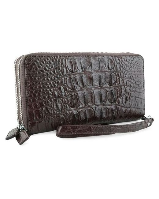 Exotic Leather Большое портмоне из кожи крокодила с петлей