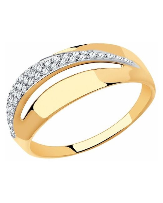 Diamant Кольцо из золота с фианитами 51-110-00956-1 размер 19