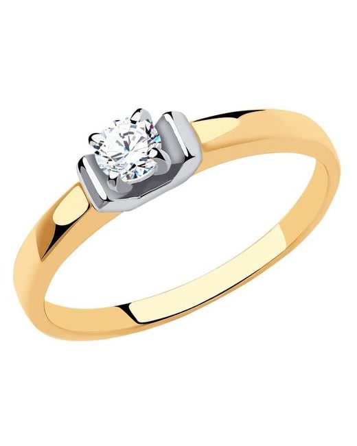 Diamant Кольцо из золота с фианитом 51-110-00802-1 размер 19