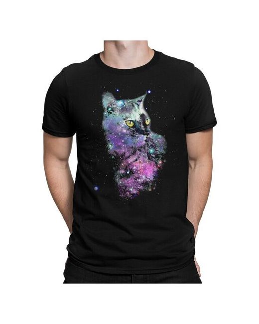 Dream Shirts Футболка DreamShirts Космический Кот Черная XL