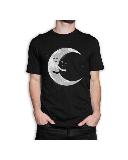 Dream Shirts Футболка DreamShirts Лунные Обнимашки Черная L