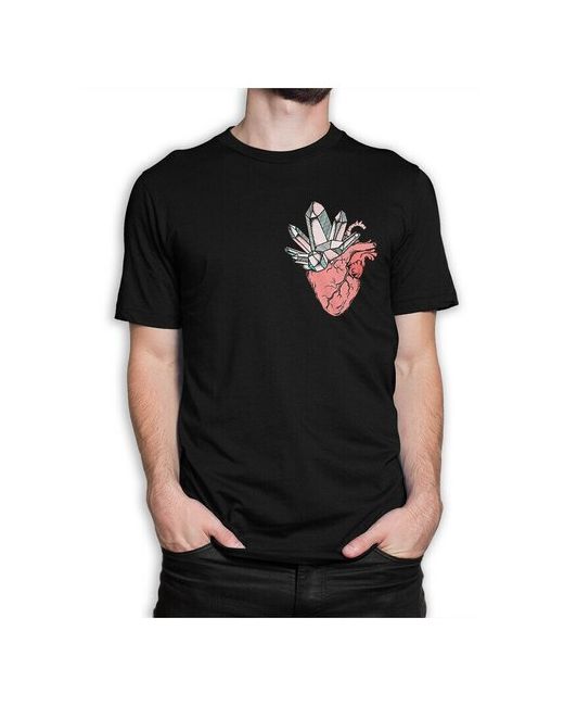 Dream Shirts Футболка DreamShirts Каменное Сердце Черная 3XL