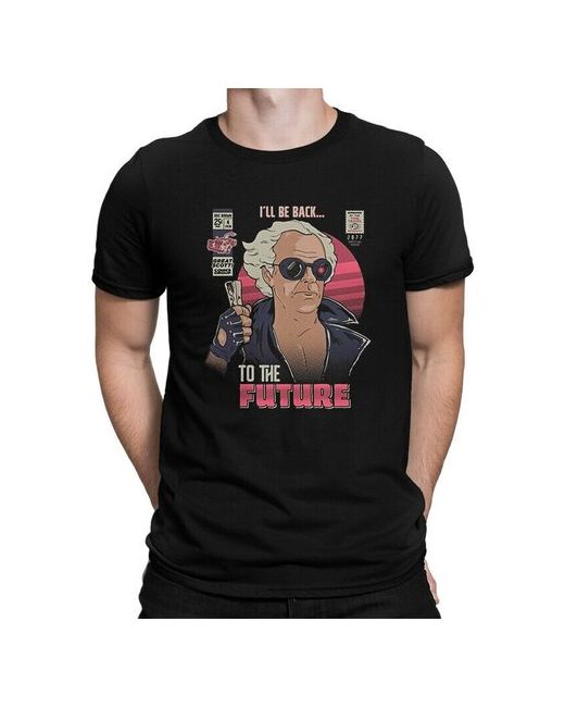 Dream Shirts Футболка DreamShirts Назад в Будущее Back To The Future Черная L