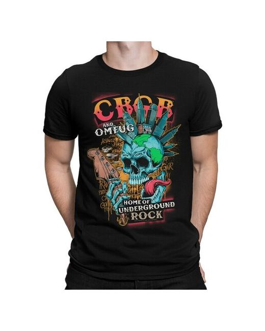 Dream Shirts Футболка DreamShirts CBGB Клуб Панк Рок Черная L