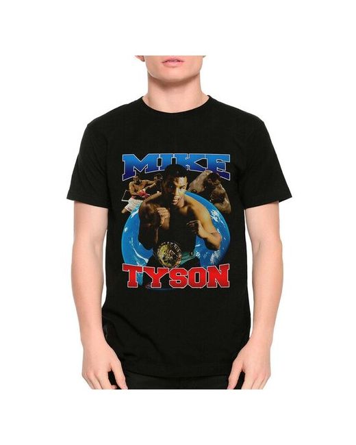 Dream Shirts Футболка DreamShirts Майк Тайсон Mike Tyson Мужская Черная M