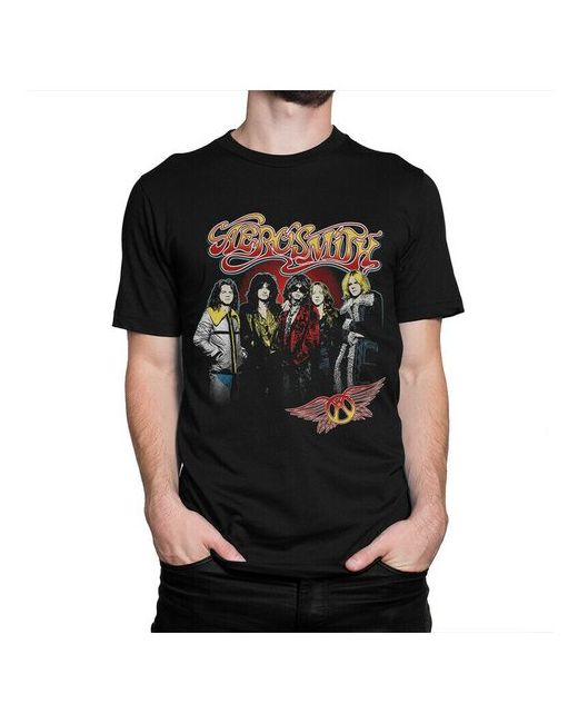 Dream Shirts Футболка группа Aerosmith черная 3XL