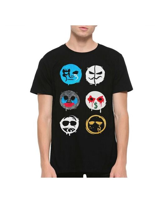 Dream Shirts Футболка Hollywood Undead черная 3XL
