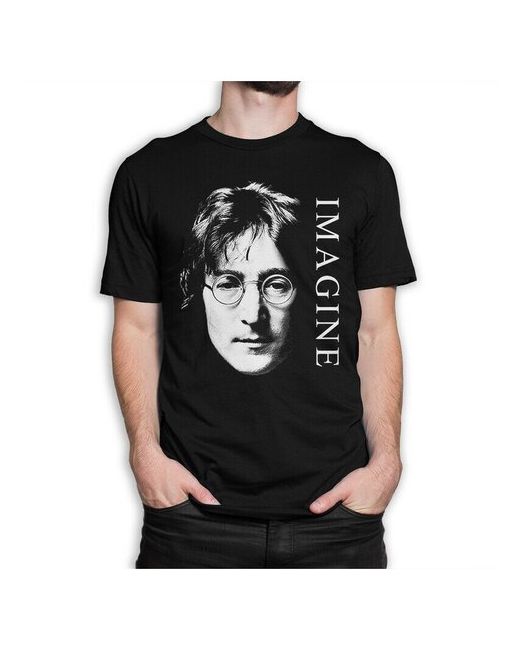 Dream Shirts Футболка Джон Леннон Imagine черная XS
