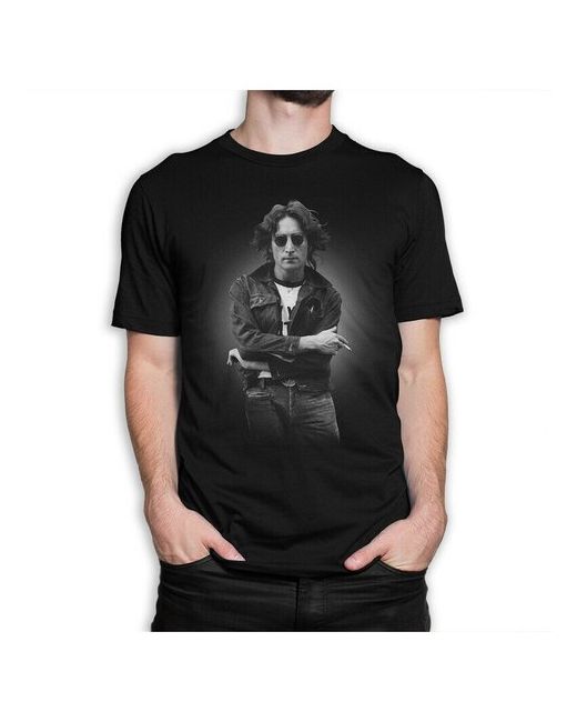 Dream Shirts Футболка Джон Леннон черная XS