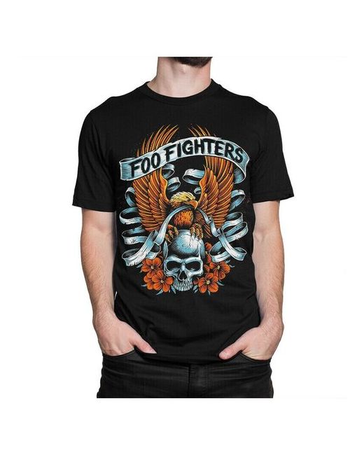 Dream Shirts Футболка DreamShirts Foo Fighters черная 2XL