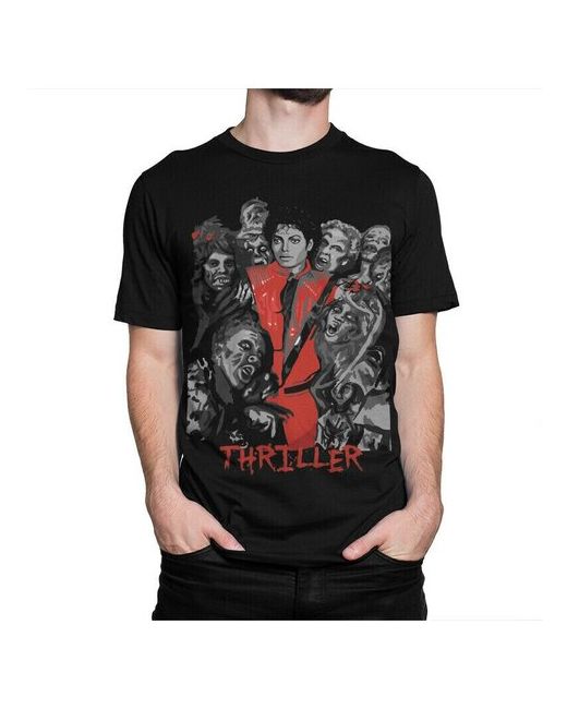 Dream Shirts Футболка DreamShirts Майкл Джексон Триллер черная XL