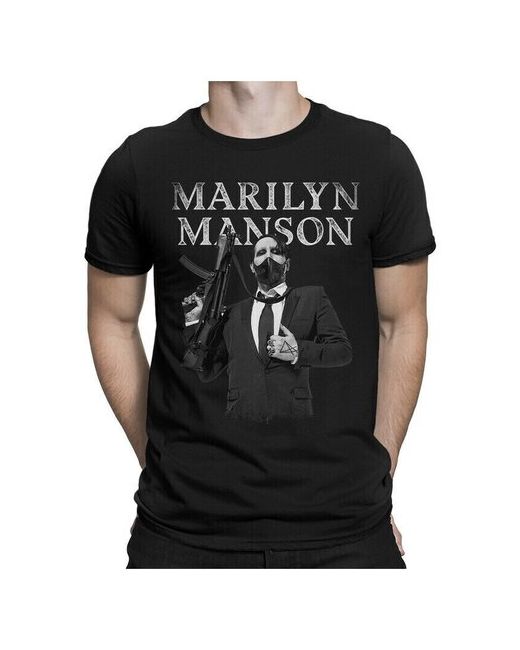 Dream Shirts Футболка DreamShirts Мэрилин Мэнсон Marilyn Manson черная XS