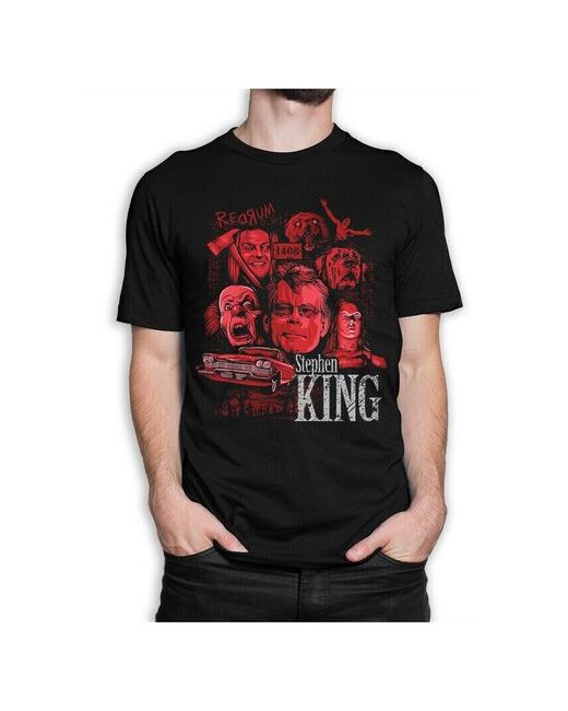 Dream Shirts Футболка DreamShirts Стивен Кинг черная XS