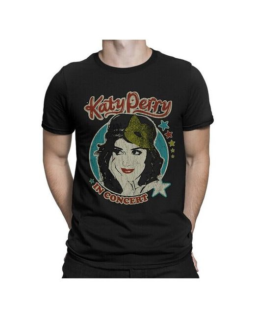 Dream Shirts Футболка DreamShirts Кэти Перри Katy Perry черная 2XL