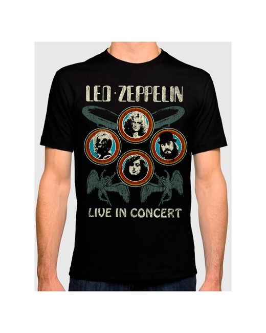 Dream Shirts Футболка DreamShirts Led Zeppelin черная S