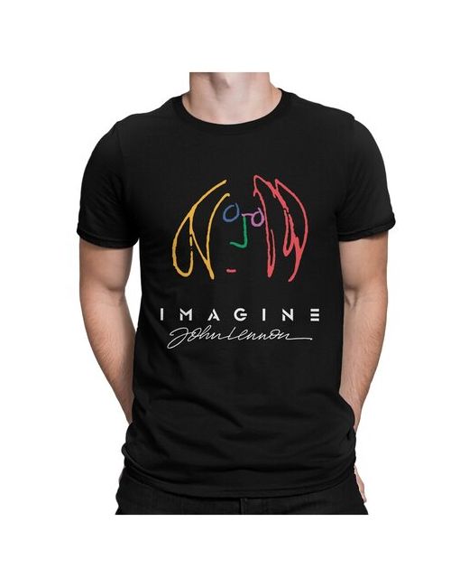 Dream Shirts Футболка John Lennon Imagine черная 3XL