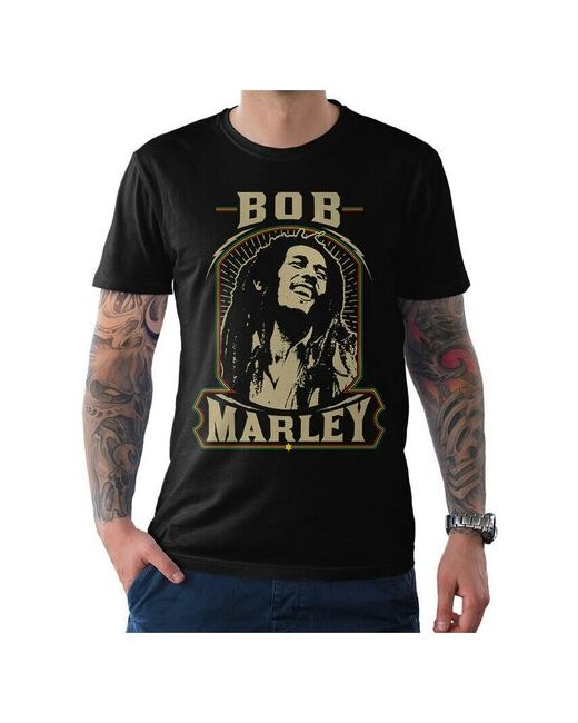 Dream Shirts Футболка Боб Марли черная L