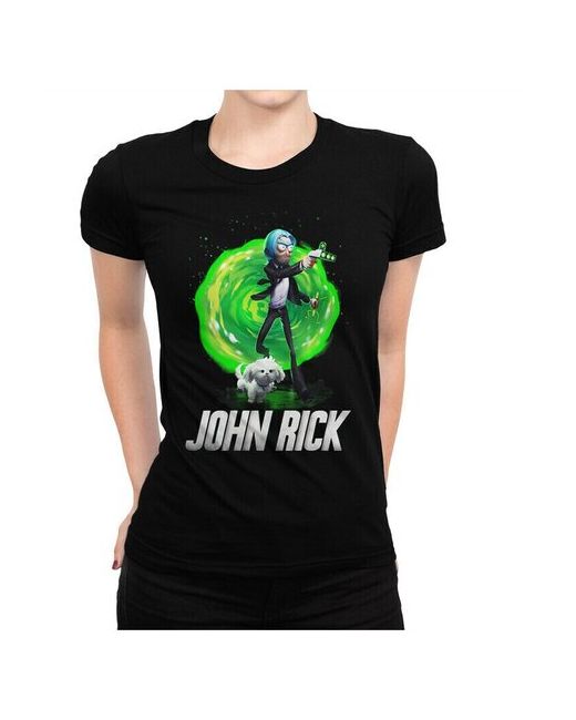 Dream Shirts Футболка DreamShirts Джон Рик черная S