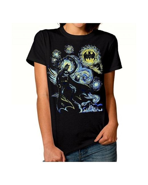 Dream Shirts Футболка DreamShirts Звездная Ночь Темного Рыцаря черная XS
