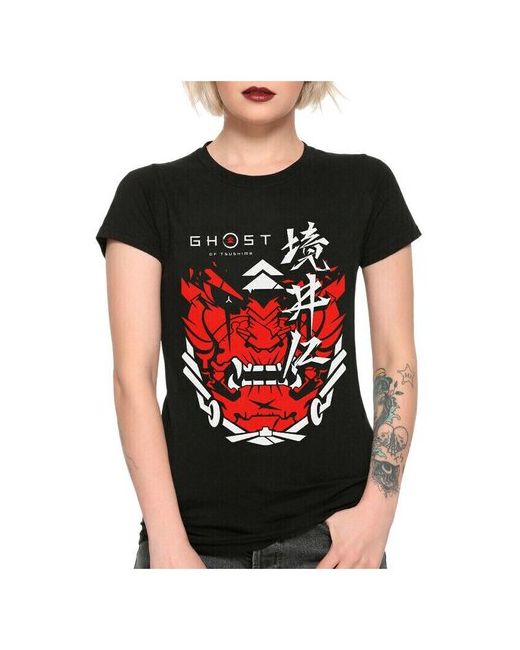 Dream Shirts Футболка DreamShirts Призрак Цусимы Ghost of Tsushima черная 3XL