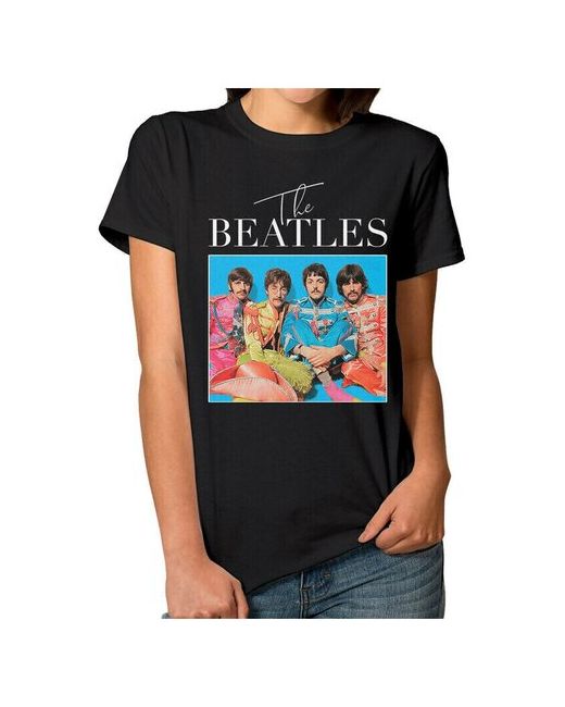 Dream Shirts Футболка DreamShirts The Beatles Битлз черная XL