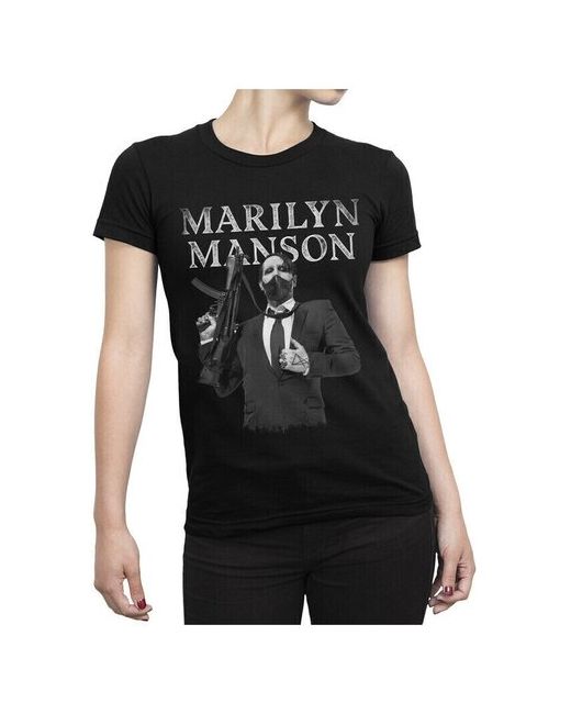 Dream Shirts Футболка DreamShirts Мэрилин Мэнсон черная L