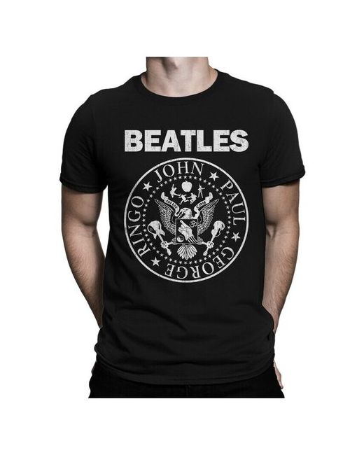 Dream Shirts Футболка The Beatles Ramones черная 3XL
