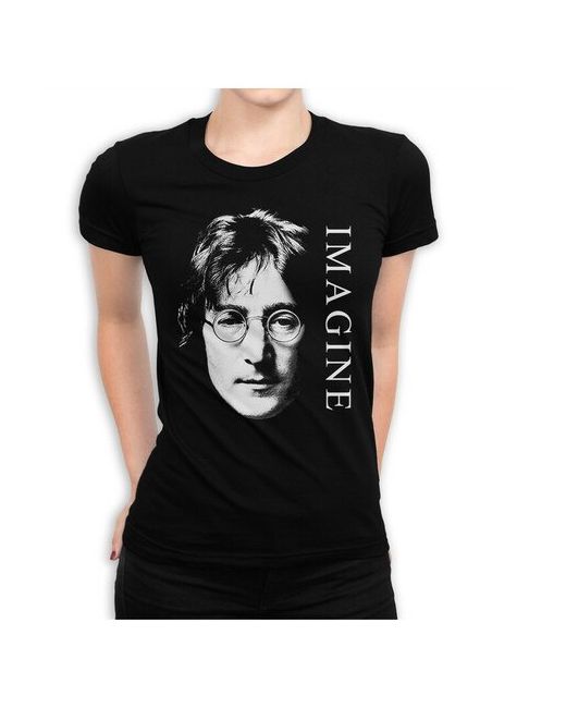 Dream Shirts Футболка Джон Леннон Imagine L Черная