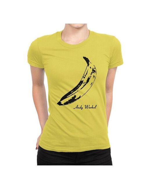 Dream Shirts Футболка Энди Уорхол Банан Искусство Желтая S