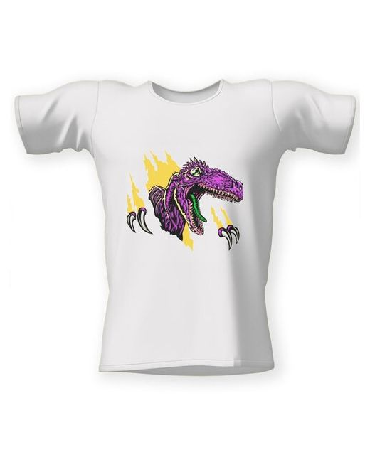 CoolPodarok Футболка Фиолетовый динозавр