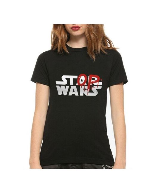 Dream Shirts Футболка Stop Wars Черная 3XL